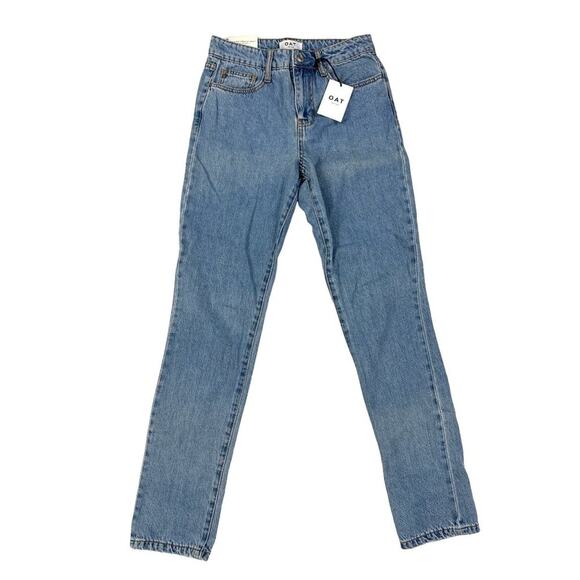 Oat - High Rise Straight Ankle Jeans - Picture 1 of 3